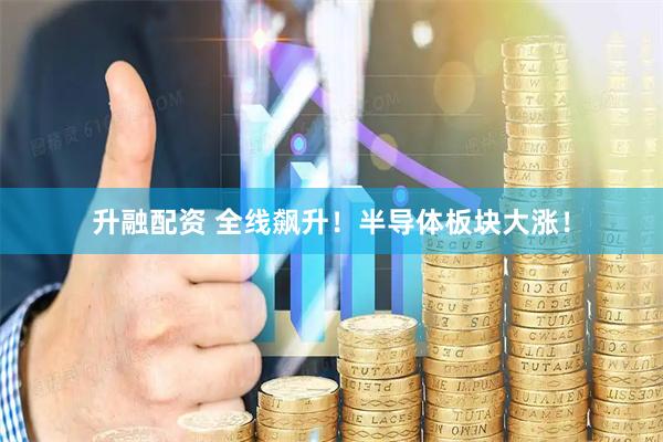 升融配资 全线飙升！半导体板块大涨！